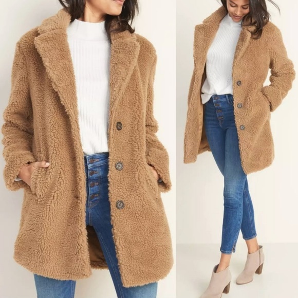 Old navy longline sherpa jacket Clearance